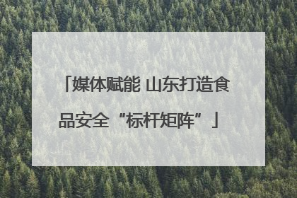 媒体赋能 山东打造食品安全“标杆矩阵”