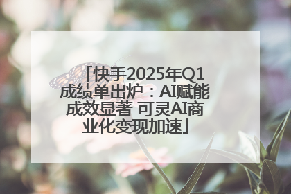 快手2025年Q1成绩单出炉：AI赋能成效显著 可灵AI商业化变现加速