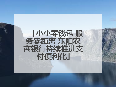 小小零钱包 服务零距离 东阳农商银行持续推进支付便利化