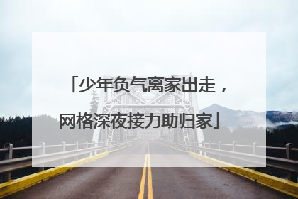 少年负气离家出走，网格深夜接力助归家
