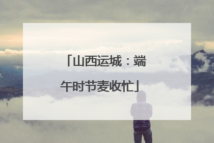山西运城：端午时节麦收忙