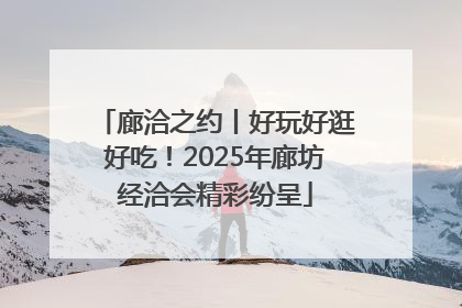 廊洽之约丨好玩好逛好吃！2025年廊坊经洽会精彩纷呈
