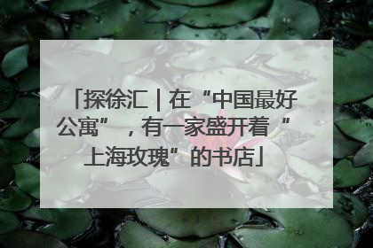 探徐汇｜在“中国最好公寓”，有一家盛开着“上海玫瑰”的书店