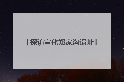 探访宣化郑家沟遗址