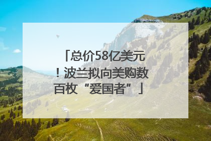 总价58亿美元！波兰拟向美购数百枚“爱国者”