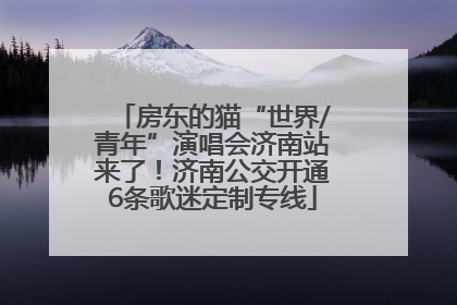 房东的猫“世界/青年”演唱会济南站来了！济南公交开通6条歌迷定制专线