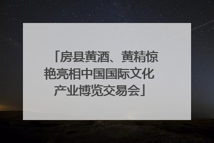房县黄酒、黄精惊艳亮相中国国际文化产业博览交易会