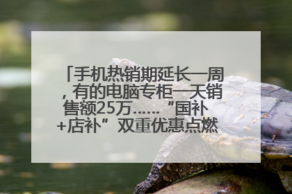 手机热销期延长一周，有的电脑专柜一天销售额25万……“国补+店补”双重优惠点燃德州“考后经济”