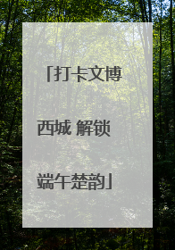 打卡文博西城 解锁端午楚韵