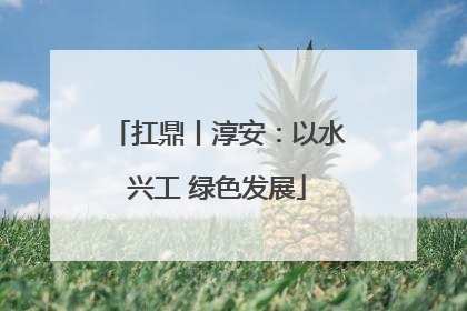 扛鼎丨淳安：以水兴工 绿色发展
