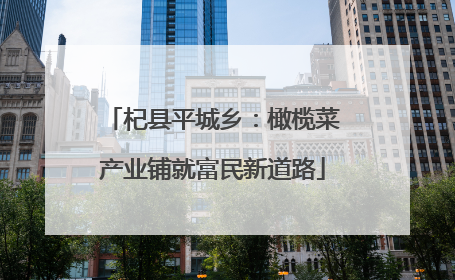 杞县平城乡：橄榄菜产业铺就富民新道路