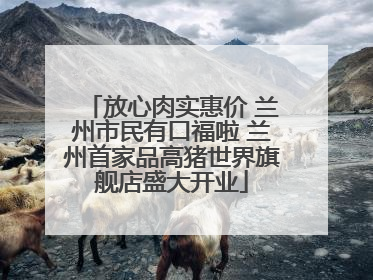 放心肉实惠价 兰州市民有口福啦 兰州首家品高猪世界旗舰店盛大开业