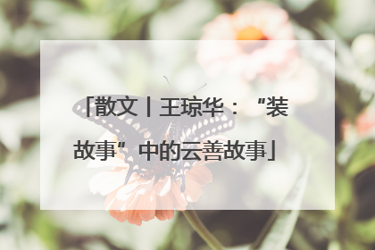 散文丨王琼华：“装故事”中的云善故事