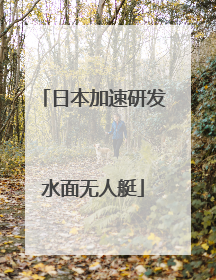 日本加速研发水面无人艇