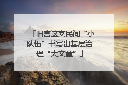 旧宫这支民间“小队伍”书写出基层治理“大文章”