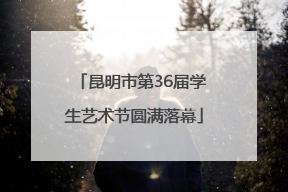 昆明市第36届学生艺术节圆满落幕