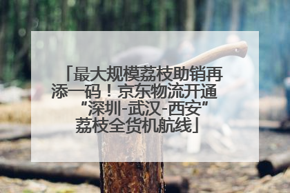 最大规模荔枝助销再添一码！京东物流开通“深圳-武汉-西安” 荔枝全货机航线