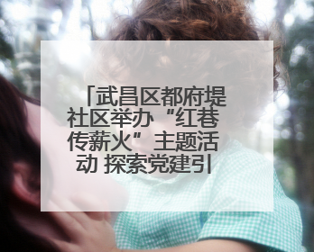 武昌区都府堤社区举办“红巷传薪火”主题活动 探索党建引领基层治理新路径