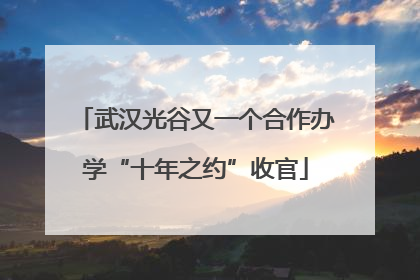 武汉光谷又一个合作办学“十年之约”收官