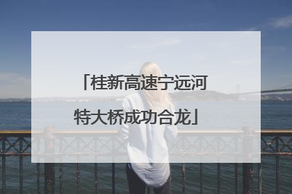 桂新高速宁远河特大桥成功合龙