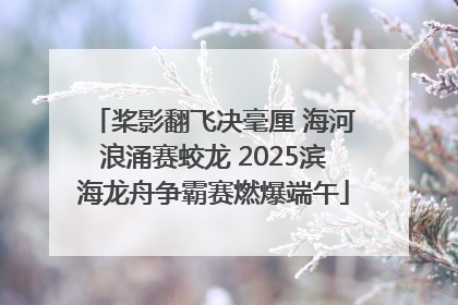 桨影翻飞决毫厘 海河浪涌赛蛟龙 2025滨海龙舟争霸赛燃爆端午