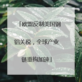 欧盟反制美国钢铝关税，全球产业链重构加速