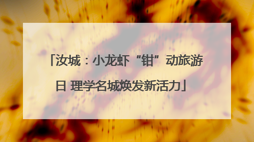 汝城：小龙虾“钳”动旅游日 理学名城焕发新活力