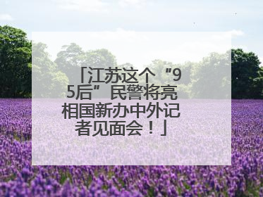 江苏这个“95后”民警将亮相国新办中外记者见面会！