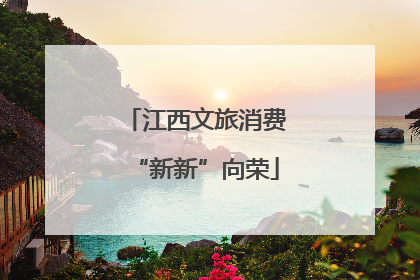 江西文旅消费“新新”向荣