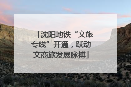 沈阳地铁“文旅专线”开通，跃动文商旅发展脉搏