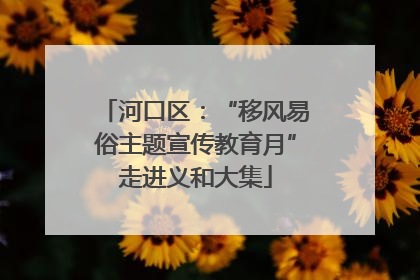 河口区：“移风易俗主题宣传教育月”走进义和大集