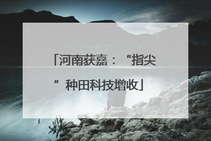 河南获嘉：“指尖”种田科技增收