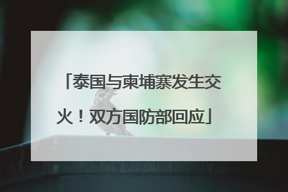 泰国与柬埔寨发生交火！双方国防部回应