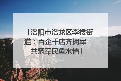 洛阳市洛龙区李楼街道：百企千店齐拥军 共筑军民鱼水情