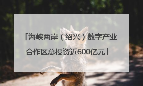 海峡两岸（绍兴）数字产业合作区总投资近600亿元