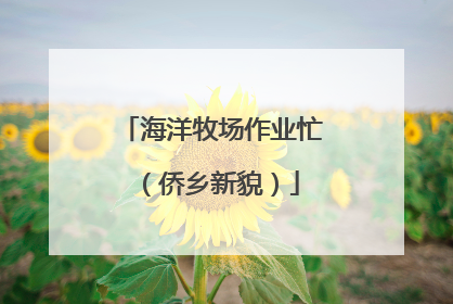 海洋牧场作业忙（侨乡新貌）