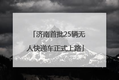 济南首批25辆无人快递车正式上路