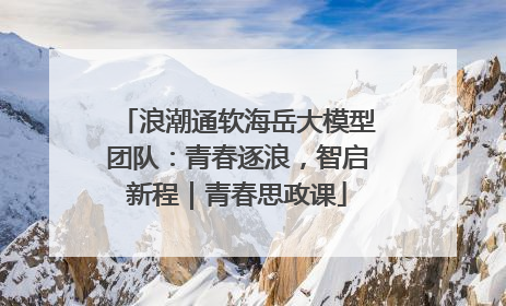 浪潮通软海岳大模型团队：青春逐浪，智启新程｜青春思政课