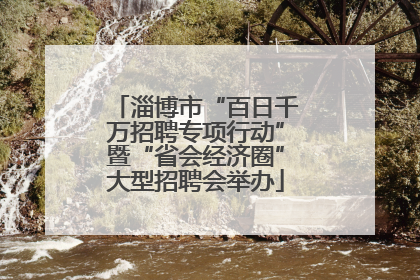 淄博市“百日千万招聘专项行动”暨“省会经济圈”大型招聘会举办