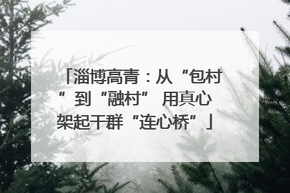 淄博高青：从“包村”到“融村” 用真心架起干群“连心桥”