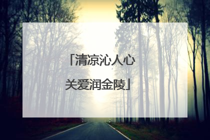 清凉沁人心 关爱润金陵