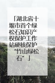 湖北省十堰市首个绿松石知识产权保护工作站硬核保护“竹山绿松石”