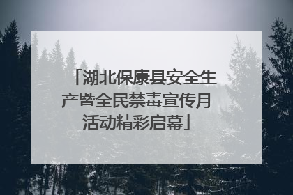 湖北保康县安全生产暨全民禁毒宣传月活动精彩启幕
