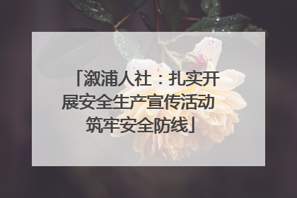 溆浦人社：扎实开展安全生产宣传活动 筑牢安全防线