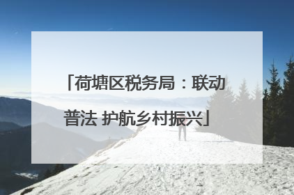荷塘区税务局：联动普法 护航乡村振兴