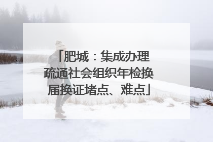肥城：集成办理 疏通社会组织年检换届换证堵点、难点