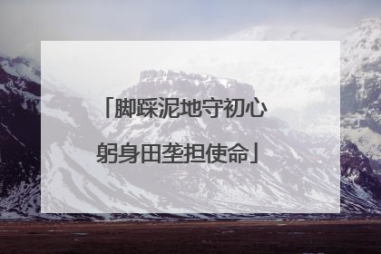 脚踩泥地守初心 躬身田垄担使命