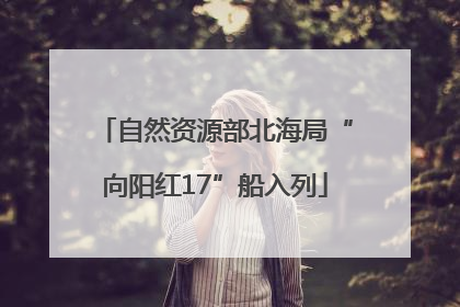 自然资源部北海局“向阳红17”船入列