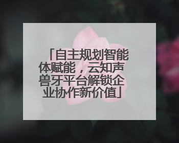 自主规划智能体赋能，云知声兽牙平台解锁企业协作新价值