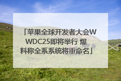 苹果全球开发者大会WWDC25即将举行 爆料称全系系统将重命名